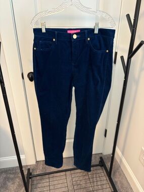 Lilly Pulitzer Navy Corduroy Jeans